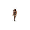 Bodystocking Grande taille résille dans un style Body avec magnifique décolleté à lanières 